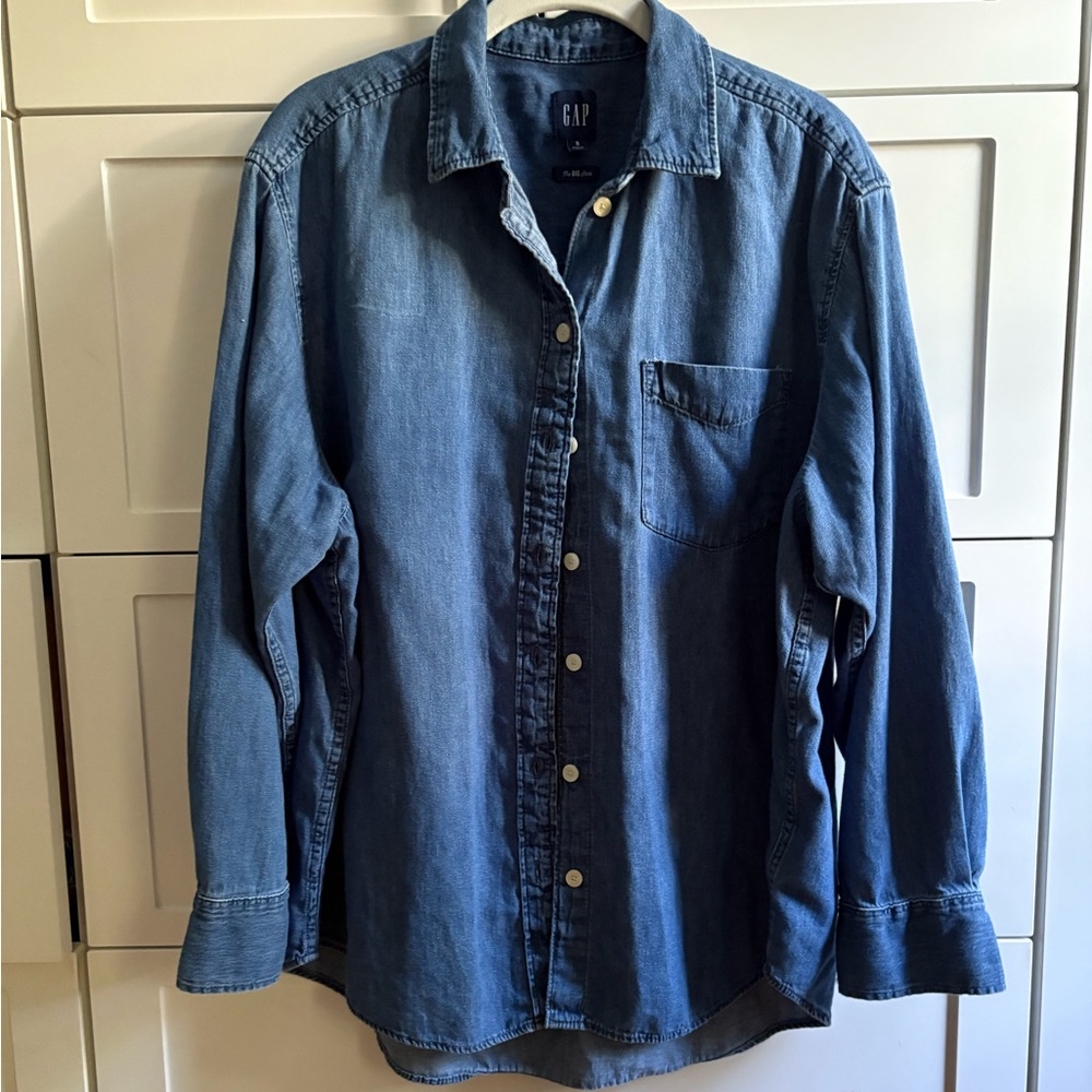 GAP Indigo denim Button-Up Shirt, Size S